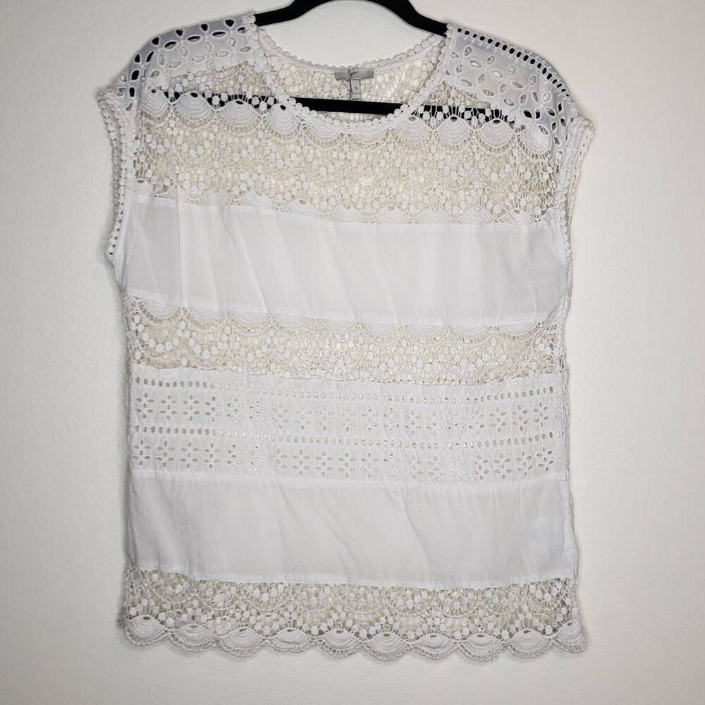 JOIE| Sigrid Eyelet Top